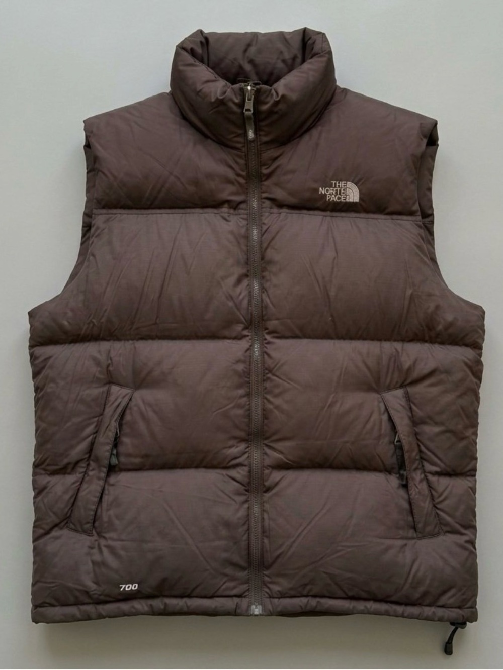 The North Face Classic Nuptse 700 Duck Down Puffer Vest Men’s Brown Outdoor L